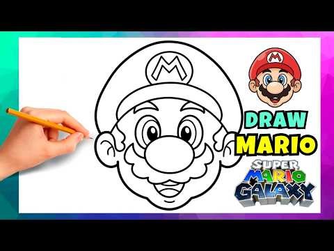 How to Draw Mario 🍄 | Super Mario Galaxy | Easy Step-by-Step Drawing Tutorial