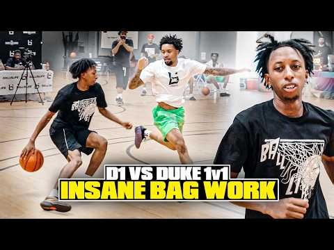 The Bag Work In This 1v1 Was Absolutely FILTHY... He Had The Gym ROCKING | D1 vs Duke
