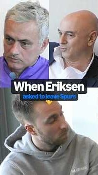 When Christian Eriksen asked to leave Spurs ⚪️🇩🇰⏪ #Eriksen #Tottenham #Spurs #THFC #Mourinho