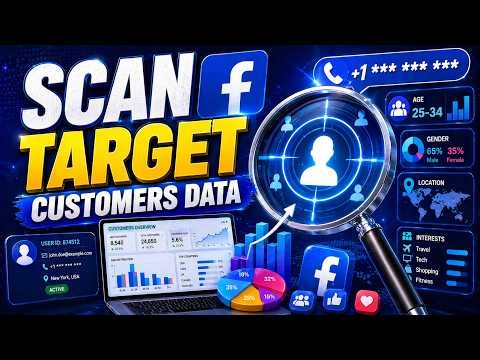 Scan Target Customers Data on Facebook With This Tool | How To Scan Facebook Data