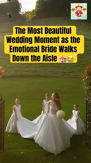 The Most Beautiful Wedding Moment as the Emotional Bride Walks Down the Aisle #lacaxunghe