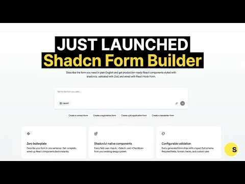 Build React Forms with AI Using Our Shadcn Form Builder