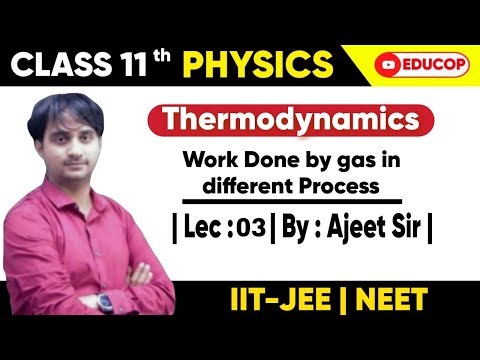 Thermodynamics | Lec - 3 | Work Done by Gas in different Process | By : Ajeet Sir