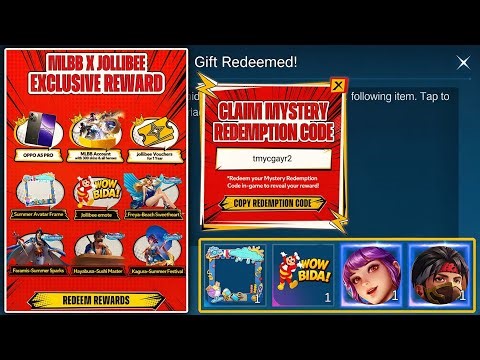 HOW TO CLAIM FREE DAILY REDEEM CODES IN MLBB X JOLLIBEE WEB EVENT