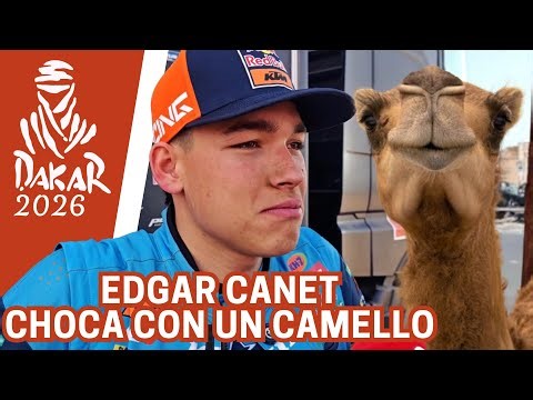 Las REACCIONES de EDGAR CANET tras su CAÍDA POR CULPA de un CAMELLO en el DAKAR 😢🐫