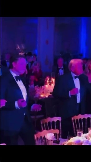 Elon Musk and President Donald Trump dance to"YMCA" at Mar-a-Lago