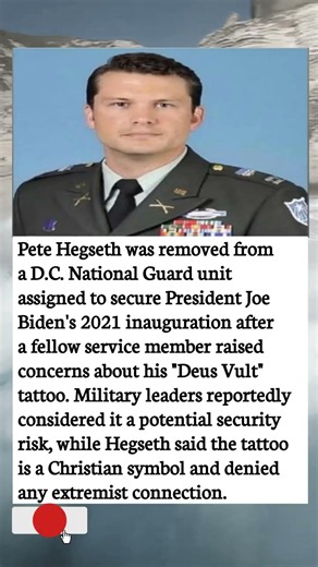 Pete Hegseth's "Deus Vult" Tattoo Sparked Security Concerns During 2021 Inauguration