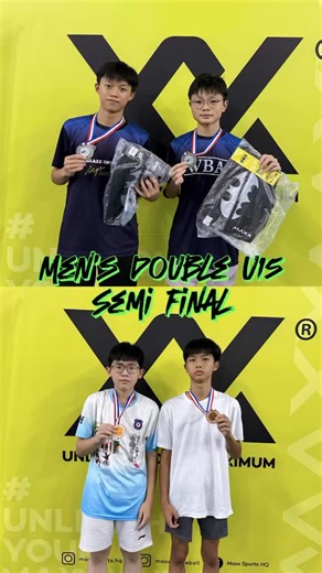 dddg_event on Instagram: "🔥DG SUPER 50 1.0🔥 Men’s Double U15 SEMI FINAL 🏸 Lee Hong Yee / Ng Yu Zhe @yuzhe_1712 (WEI BA) Vs Po Yong Yi @yy_100505 Lau Kai Qin @kq_0505 #dgsuper50 #badminton #badmintontournament #smash #比赛"