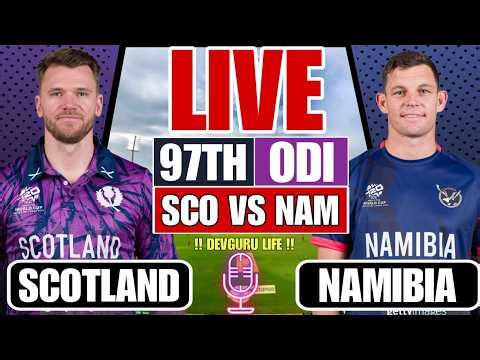 Namibia vs Scotland, 97th Match, ICC Cricket World Cup League Two 2023-27 - Commentary