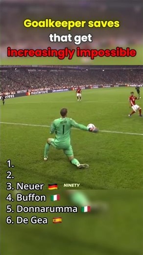 Goalkeeper Saves That Get Increasingly Impossible