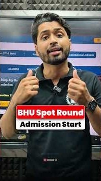 BHU Spot Round Admission Start ! BHU Spot Round Counselling All Details #bhu #bhuspot #shorts