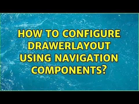 How to configure DrawerLayout using Navigation Components?