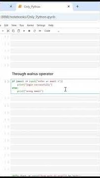 Python Walrus Operator (:=) | Assignment Expression | Python := Operator #PythonShorts