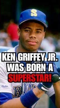 Ken Griffey Jr. was born a SUPERSTAR! 🔥 #shorts #mlb