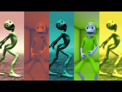 Funny Dancing Aliens in Every Color 👽🌈