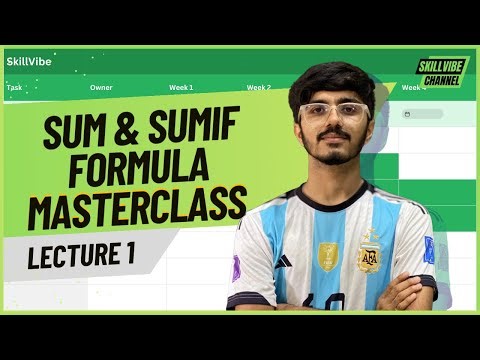 SUM & SUMIF Formula in Excel | Easy Hindi Explanation | Lecture 1