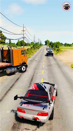 Realistic Highway Car Crashes🚗💥 #realisticcarcrashes #carcrashes #beamngdrive