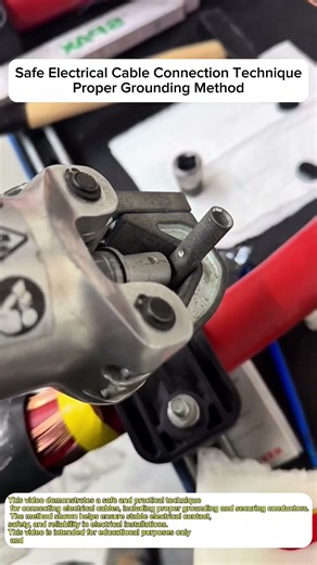 Safe Electrical Cable Connection Technique | Proper Grounding Method