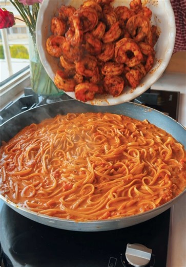 Shrimp Pasta Recipe | باستا بالجمبري سهلة وسريعة