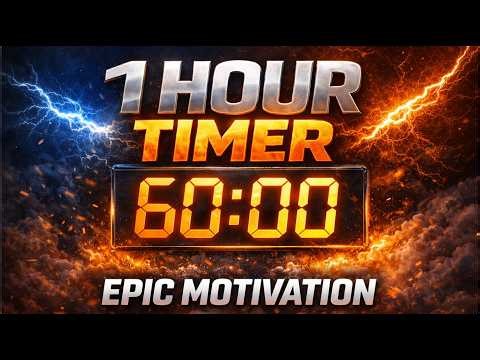 1 HOUR TIMER⚡EPIC MOTIVATION TIMER⚡60 MIN COUNTDOWN