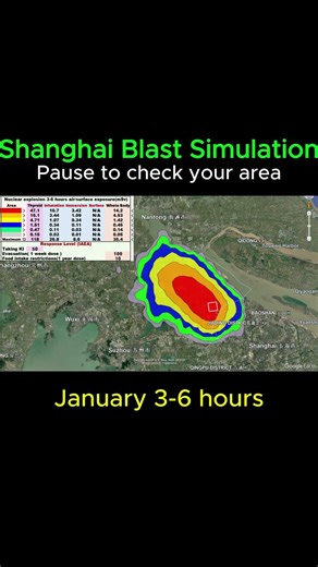 Shanghai Simulation 2, This is what radiation looks like. 上海模拟2，这就是辐射的样子。