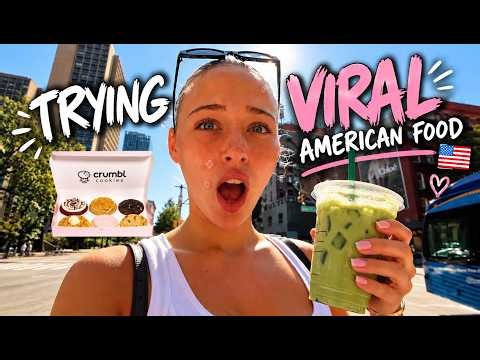 trying VIRAL food spots in NYC! (+a haul!)