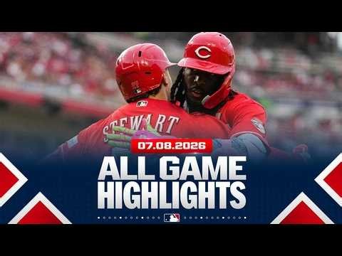 Highlights from ALL GAMES on 7/8 (Reds go BACK-to-BACK-to-BACK, Dylan Cease DOMINATES and MORE!)