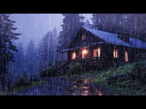 Perfect Rain Sounds For Sleeping - 99% Sleep BETTER - Relaxing Rainstorm Sounds, White Noise, ASMR