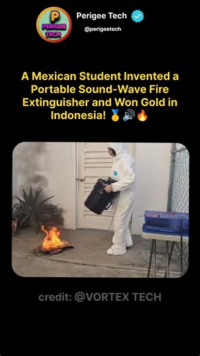 This Student Built a Fire Extinguisher That Uses Sound! 🤯🔥