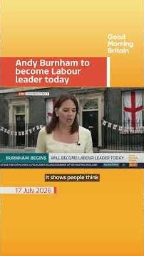 Andy Burnham to take over as Labour Party leader | Good Morning Britain