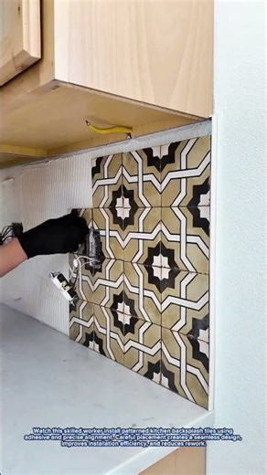 He Installs These Kitchen Tiles SO PERFECTLY!
