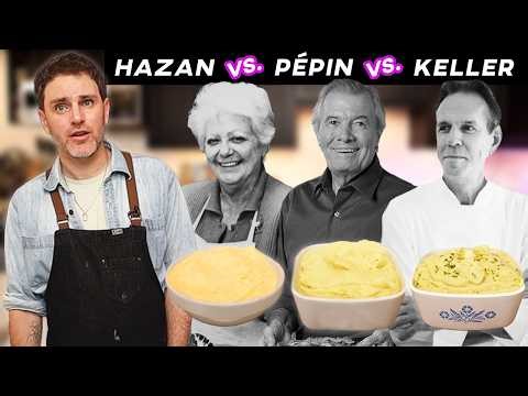 Mashed Potato Cage Match: Pépin vs. Keller vs. Hazan