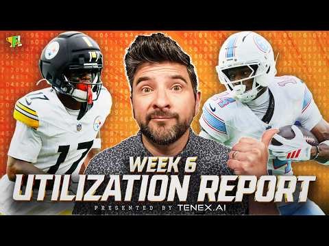 Week 6 Utilization Report: Risers, Fallers, Waivers & More! (Fantasy Football)