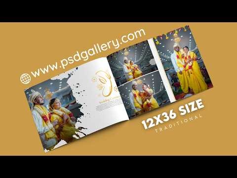 New Wedding Album Design 12X36 Size Photoshop Tutorial | 🌐 www.psdgallery.com - 429