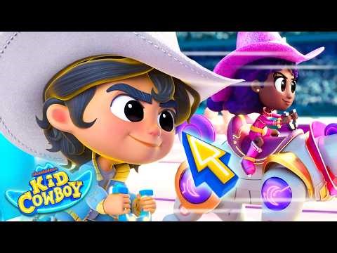 Rescues and Races #3 | Help Kid Cowboy Pick a High Tech Gadget to Win the Race! | Kid Cowboy