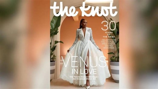 Venus Williams Shares Wedding Day Cliche's for The Knot's 30th Anniversary Issue - NewsBreak