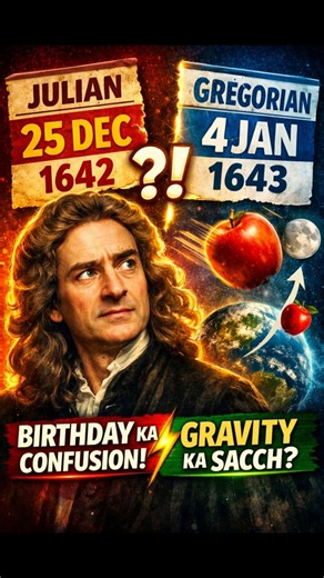Isaac Newton Birthday Explained | Gravity Apple Story Truth #shorts #motivation