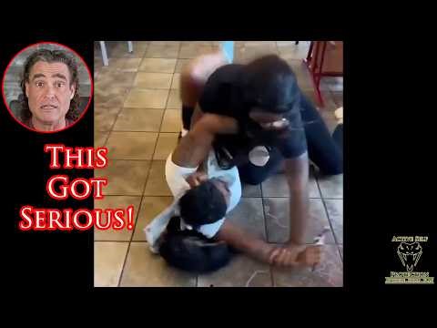 Popeye's Employee Shows Waffle House Scrapping Skills!