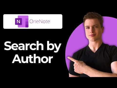 How To Search By Author In Onenote (Step-By-Step)
