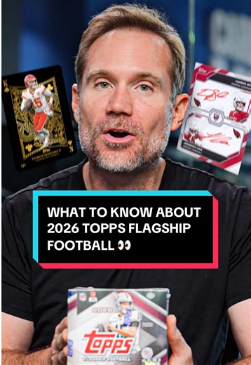 Are you opening the brand new 2026 Topps Flagship Football? If so, here's some things to know before you starting ripping 👀
