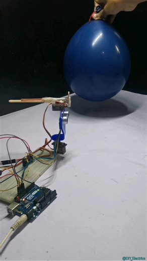 Arduino Project: Ultrasonic Target Detection & Auto-Locking Radar #arduino #arduinoproject