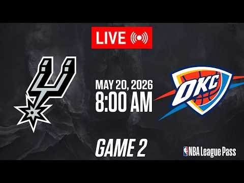 NBA LIVE! San Antonio Spurs vs Oklahoma City Thunder GAME 2 | May 20, 2026 | NBA 2K26 GAMEPLAY