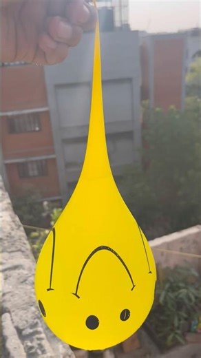 Experiment: Will a water balloon explode when it rolls down from a tall building?💥🎈#satisfying