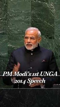 PM Modi’s First UNGA Speech Called For Pakistan Talks, UN Reforms