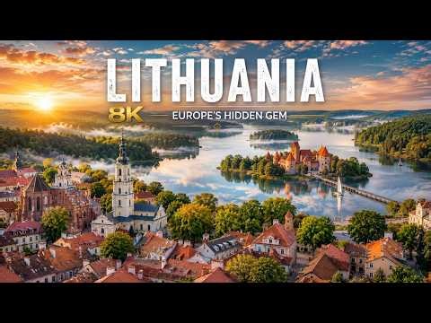 Lithuania 8K | Europe’s Hidden Gem – Forest Lakes, Old Towns & Peaceful Landscapes