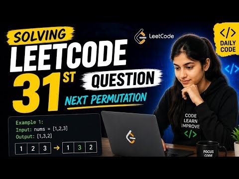 LeetCode 31 | Day2 | Next Permutation | C++ Solution | DSA Series #31