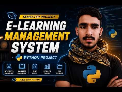 Build E-Learning Management System Using Python | Full Tutorial