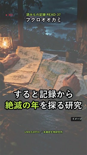 フクロオオカミ｜絶滅した動物が今も森にいる？ #UMA #shorts