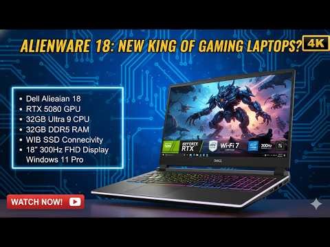 Dell Alienware 18 Area-51 🔥 RTX 5080 Gaming Laptop | 300Hz Beast Review