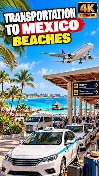 Transportation to Mexico Beaches 4K | Flights, Buses, Taxis & Travel Tips